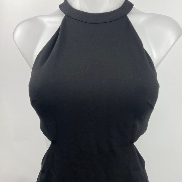 Urban Outfitters Silence + Noise Black Sleeveless Cutout Mini Bodycon Dress M - Picture 5 of 7
